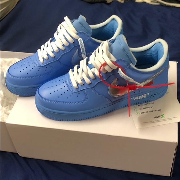 Low Nike Sneaker Air Force First Use Blue Off-White Nike Air Force